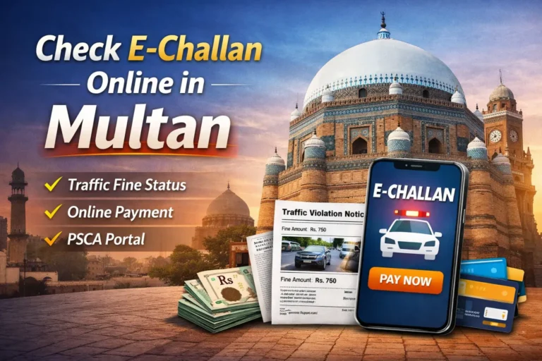 Check E-Challan Online in Multan