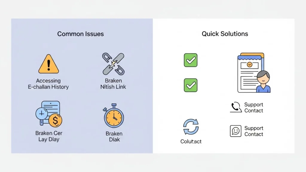 Common issues and solution for E-challan history check